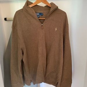 Light brown Polo Ralph Lauren quarter zip - XL